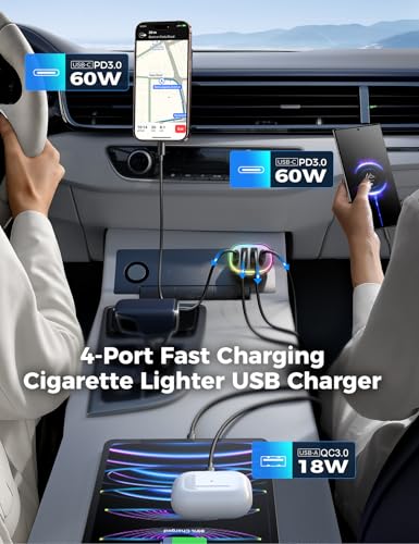 120W USB C Car Charger