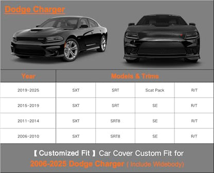 Waterproof Heavy Duty Car Cover Custom Fit Dodge Charger 2006