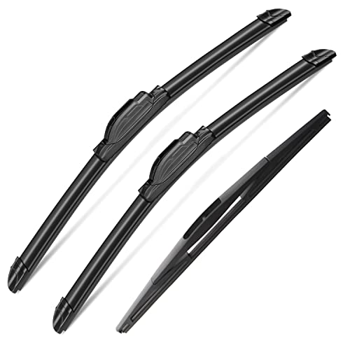 3 Wipers Set for Subaru Forester 2003 2004 2005 2006 2007 2008