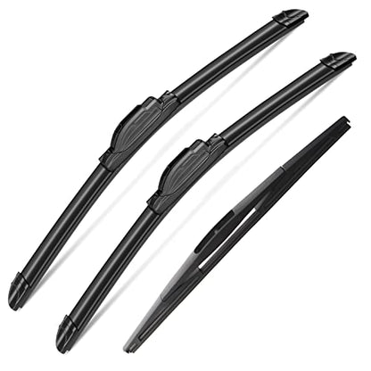 3Pcs Windshield Wiper Blades for Nissan Leaf 2011