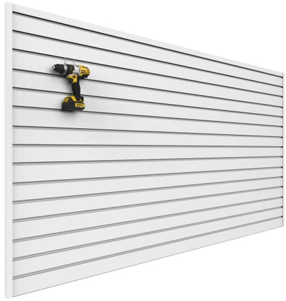 Heavy Duty 8'H x 4'W PVC Garage SlatWall Storage System