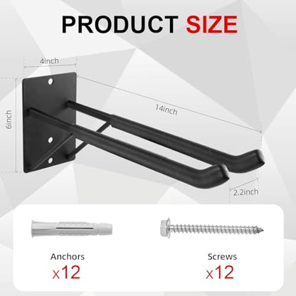 14" Large Heavy Duty Garage Hooks