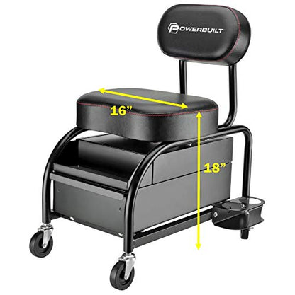 Professional Car Detailers Mechanics Roller Seat