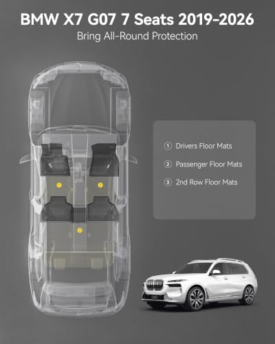 Floor Mats for BMW X7 7 Seats 2019