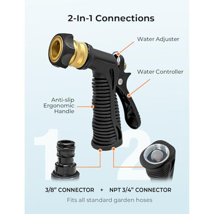Upgraded Car Wash Foam Gun + Microfiber Wash Mitt