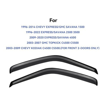 Window Visors Rain Guards for 1996 (2 Count)