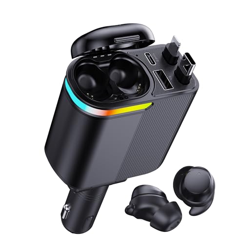Built in Earbuds 120W Retractable 4