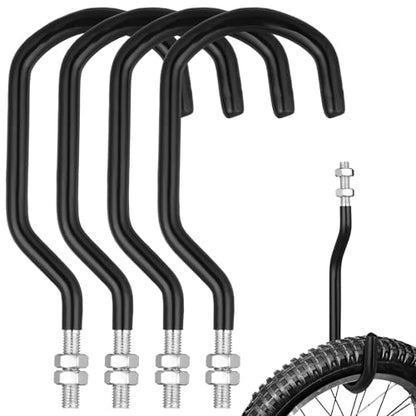 4 Pcs Machine Thread Bicycle Storage Hook (4 Count)