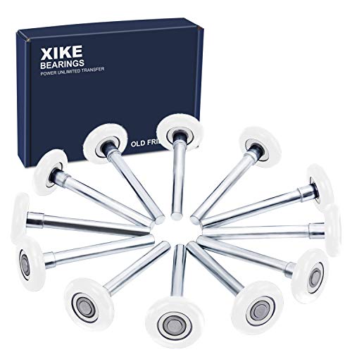 12 Pack White 2" Nylon Garage Door Roller 4" Stem (12 Count)
