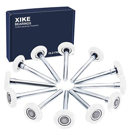 12 Pack White 2" Nylon Garage Door Roller 4" Stem (12 Count)