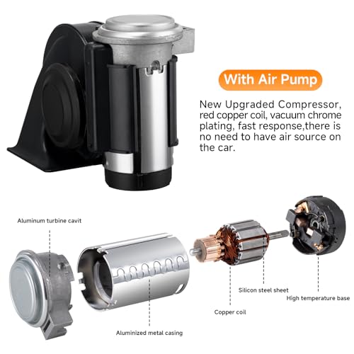 Super Loud Truck Horn Electric Train Horn Compact Air Horn with Button