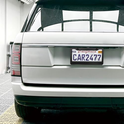 2PCS Matte Black License Plate Frames (2 Count)
