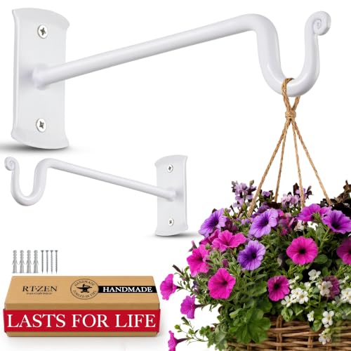 Plant Hangers Outdoor or Indoor Heavy Duty Wall Bracket Hooks (2 Count)