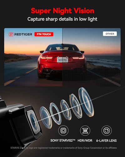 4K STARVIS 2 Dashcam Front Rear