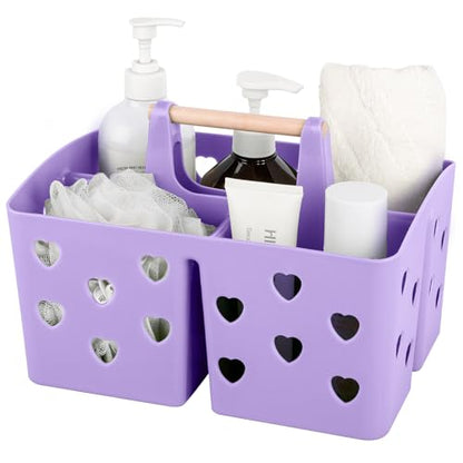 Portable Shower Caddy Plastic Shower Basket Organizer with Handle