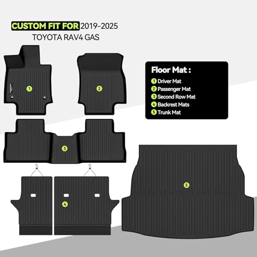 All Weather TPE Floor Mat Set for 2019
