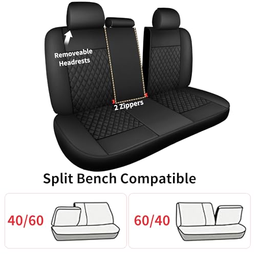 Faux Leather Full Set Car Seat Covers