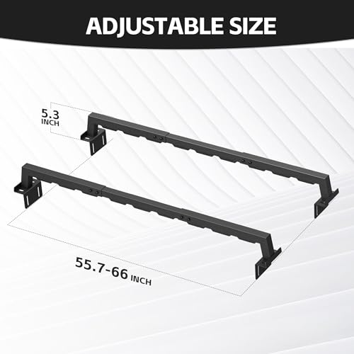 Truck Bed Rack with 2 Cross Bars Cargo Carrier Truck Rack Compatible with Silverado