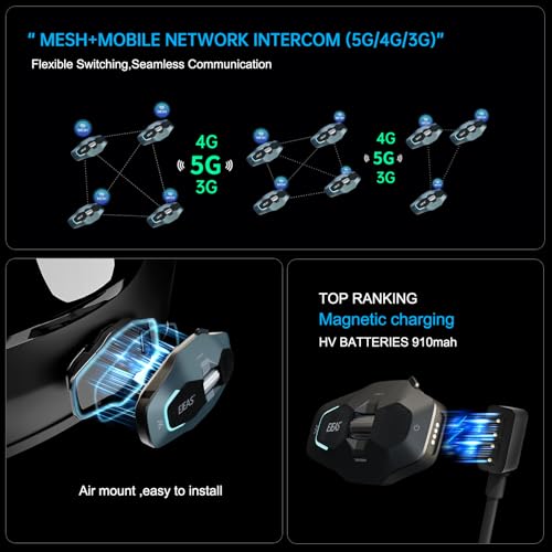 X10 Motorcycle Helmet Bluetooth Headset Speakers Headphone