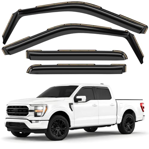 Window Deflectors Smoke Tinted in (4 Count)