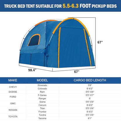 Pickup Truck Tent with Awning Shade