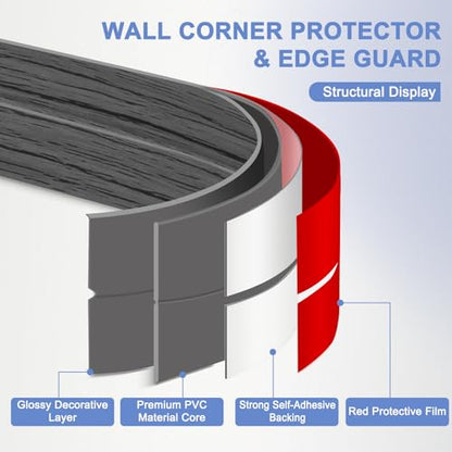 Wall Corner Protector Moulding Trim Peel and Stick
