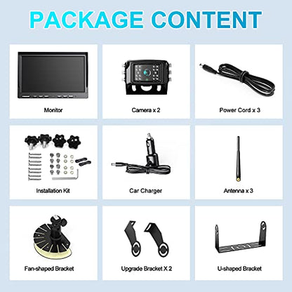 HD 1080P DVR 10" Wireless RV Backup Camera System