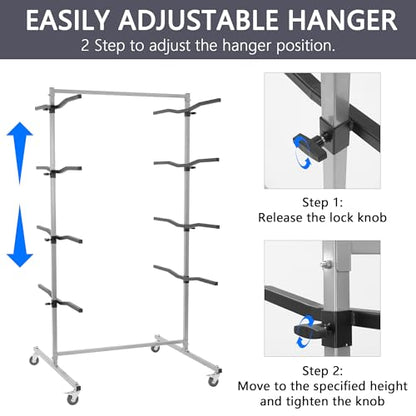 Floor Mobile Bumper Storage Rack