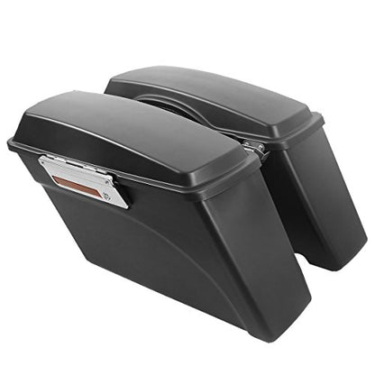 Motorcycle Hard Saddlebags with Chrome Conversion Brackets Fit For Harley Softail Deluxe Heritage Softail 1984
