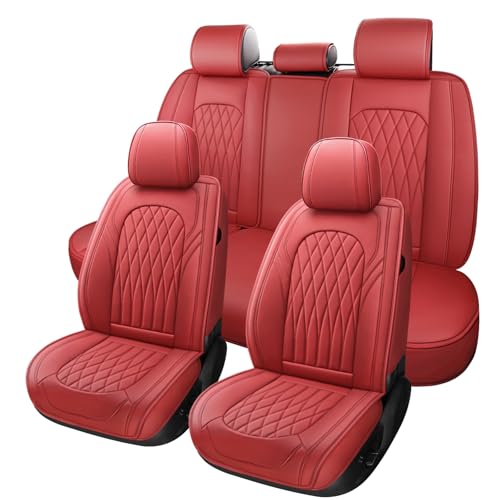 Nappa Faux Leather Car Seat Covers Full Set (5 Count)