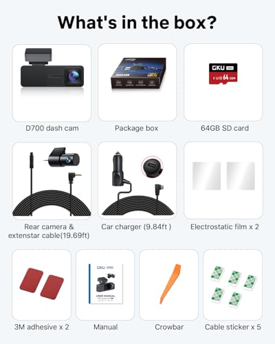 Dash Cam Front and Rear