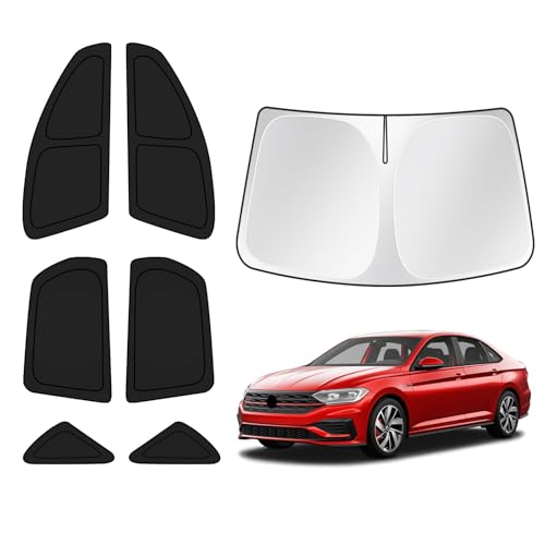 Windshield Sun Shade for Volkswagen VW Jetta 2019 (7 Count)