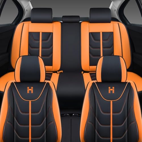 LK Full Set Car Seat Covers for Front Seats and Rear Seats