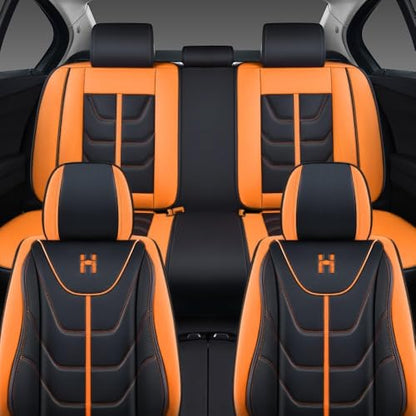 LK Full Set Car Seat Covers for Front Seats and Rear Seats