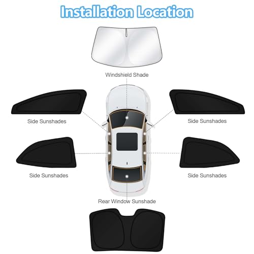 Car Window Shades for 2020 (6 Count)