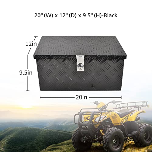 20 Inch Aluminum Tool Box 5 Bar Tread Flatbox for Truck Car Outdoor