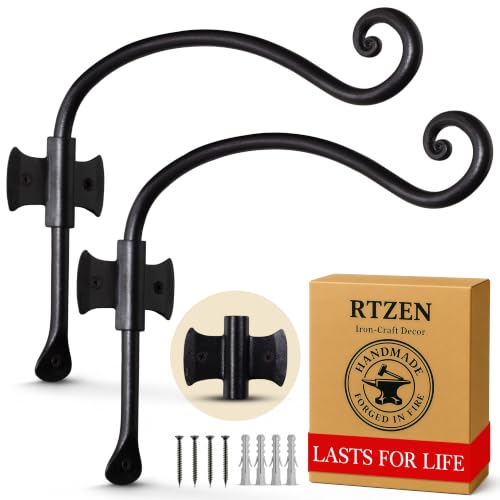 Plant Hangers Outdoor or Indoor Heavy Duty Wall Bracket Hooks (2 Count)