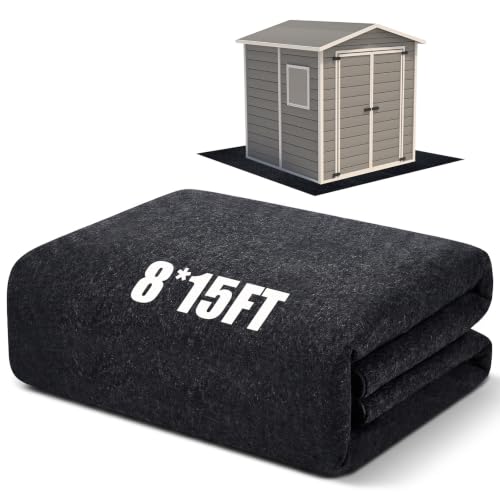 Shed Floor Mat 8 x 15 ft Outdoor Waterproof Nonslip Durable Storage Sheds Protector Rug for Carport Patio Garage Garden Spring Summer Outdoor