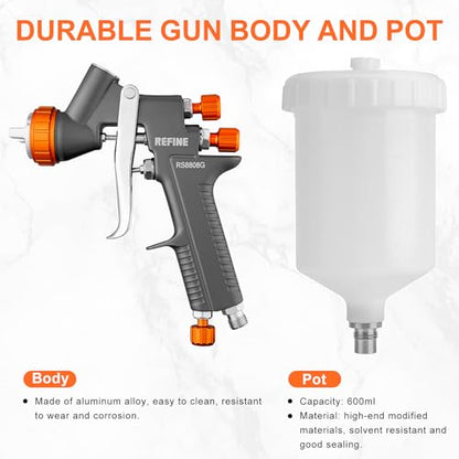 HVLP Air Spray Paint Gun Kit 1.4