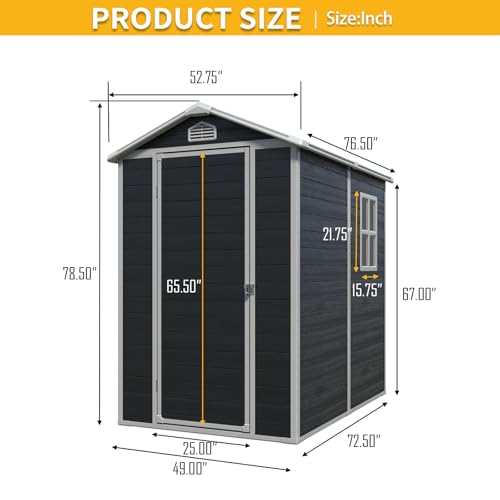 4x6 FT Outdoor Storage Shed
