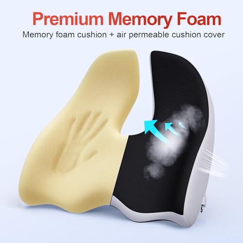 XL Ergonomic Seat Cushion Relieves Sciatica & Tailbone Pain (1000 grams)