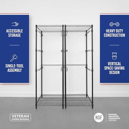 5 Tier Steel Tote Rack for 27 Gallon Bins (2 Count)