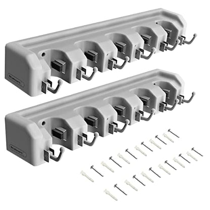 Garden Tool Organizer Wall Mount Broom and Mop Holder