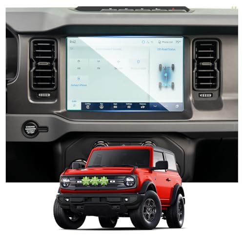 2025 Ford Bronco Screen Protector for Ford Bronco 2026 Accessories 9HD Tempered Glass Compatible with 2021