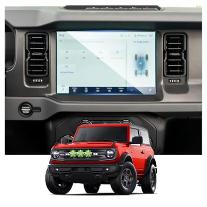 2025 Ford Bronco Screen Protector for Ford Bronco 2026 Accessories 9HD Tempered Glass Compatible with 2021