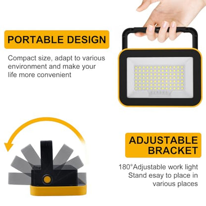 2 Pack 40W Rechargeable LED Work Lights (2 Count)