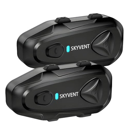 Q4 Motorcycle Bluetooth Communication System Headset Intercom (2 Count)