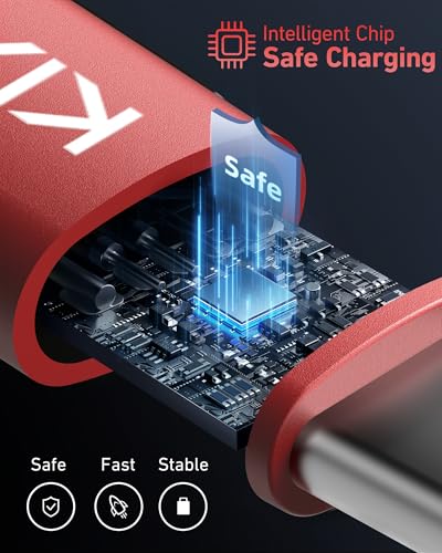 USB C to C Cable Coiled USB C Cable for Car 66W USB (2 Count)