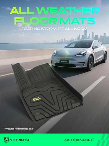 Automotive Floor Mats for Tesla Model Y 2020 (3 Count)