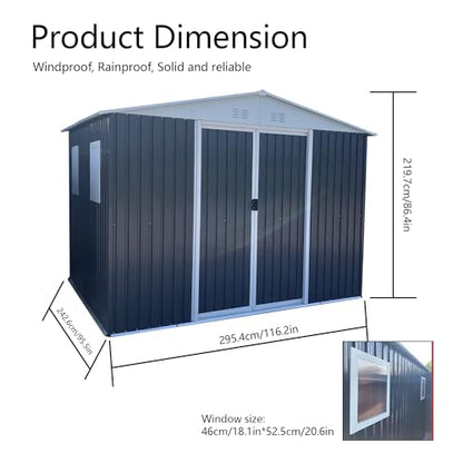 8x10 FT Outdoor Storage Shed